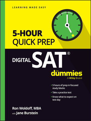 cover image of Digital SAT 5-Hour Quick Prep For Dummies
